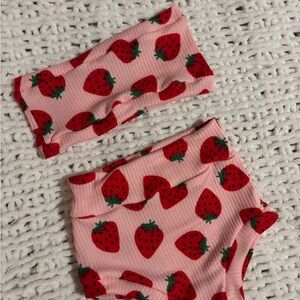 Strawberry Bummie and Top Set